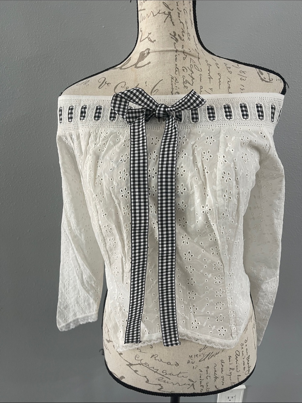 For Love & Lemons white Rosie Ribbon Top